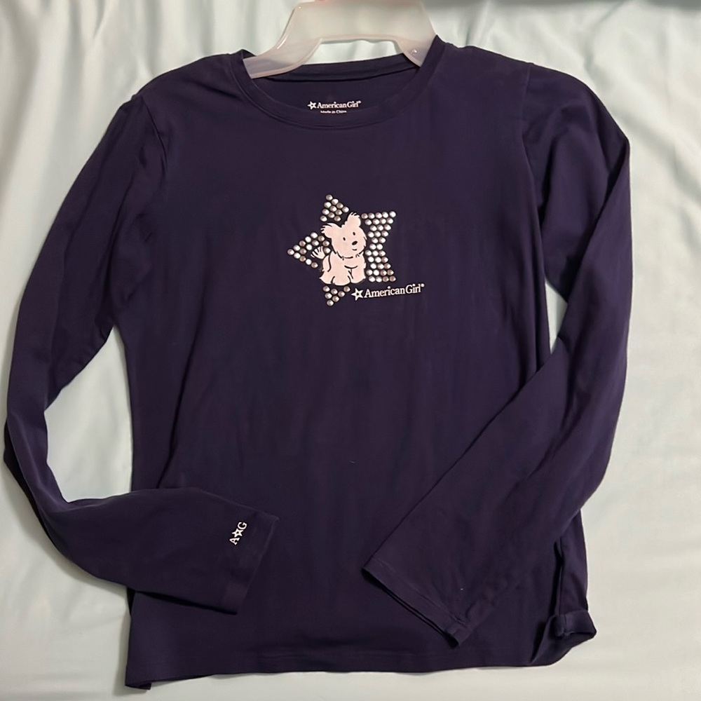 American girl long sleeved tshirt with coconut and star